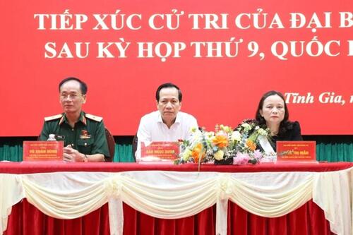Thanh Hóa: Bộ trưởng Bộ Dân tộc và Tôn giáo cùng đoàn đại biểu tiếp xúc cử tri tại phường Tĩnh Gia Thanh Hóa: Bộ trưởng Bộ Dân tộc và Tôn giáo cùng đoàn đại biểu tiếp xúc cử tri tại phường Tĩnh Gia