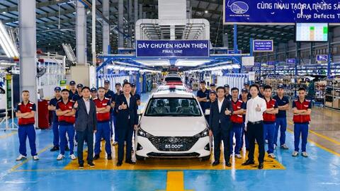Chiếc Hyundai Accent thứ 85.000 được xuất xưởng tại Việt Nam
