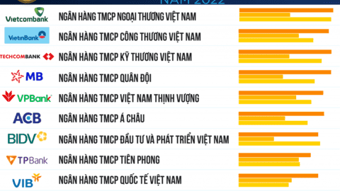 Top 10 ngân hàng lãi lớn từ dịch vụ trong 6 tháng đầu năm 2022