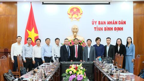 Tổng Công ty Becamex IDC phối hợp với UBND tỉnh Bình Định tổ chức hội nghị trực tuyến xúc tiến đầu tư Đài Loan