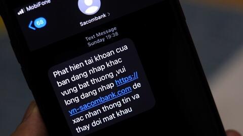 Mọi tin nhắn SMS có gắn đường link trong nội dung tin gửi dưới brandname ngân hàng đều là giả mạo