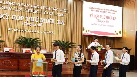 Bắc Ninh lấy phiếu tín nhiệm 27 người giữ chức vụ do HĐND tỉnh bầu