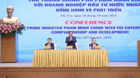 Thủ tướng gặp mặt cộng đồng doanh nghiệp đầu tư nước ngoài