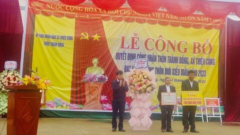 Xây dựng thôn nông thôn mới kiểu mẫu