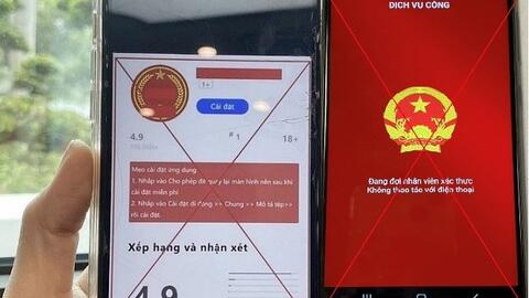 Cảnh báo lừa đảo qua cài đặt ứng dụng dịch vụ công giả mạo