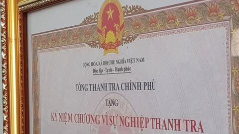 Thanh tra Chính phủ ban hành Thông tư quy định xét tặng Kỷ niệm chương