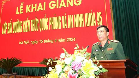 Học viện Quốc phòng khai giảng lớp bồi dưỡng kiến thức quốc phòng, an ninh khóa 95