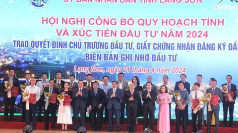 Lạng Sơn: Thủ tướng dự Hội nghị Công bố quy hoạch tỉnh Lạng Sơn