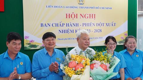 Thành phố Hồ Chí Minh có tân chủ tịch liên đoàn lao động