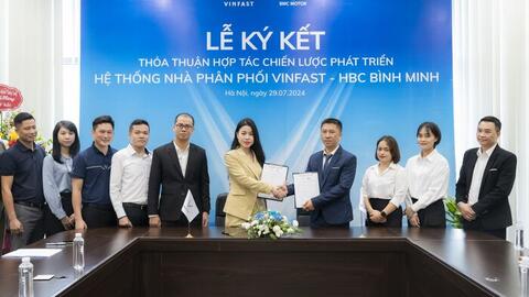 VinFast và Công ty Cổ phần Đầu tư HBC Bình Minh ký kết thỏa thuận hợp tác chiến lược