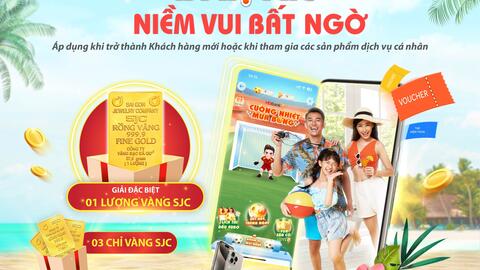 HDBank thưởng vàng SJC cho khách hàng sử dụng dịch vụ