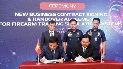 Viettel cung cấp hệ thống mô phỏng huấn luyện bắn súng cho Philippines
