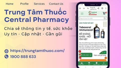 Nhà thuốc Central Pharmacy chia sẻ thông tin sức khỏe qua kênh Tiktok