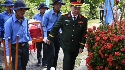 An Giang: Đội K93 hoàn thành nhiệm vụ tìm kiếm, quy tập hài cốt liệt sĩ tại Campuchia trong giai đoạn XXIV (mùa khô 2024-2025)