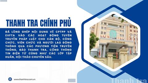 Thanh tra Chính phủ nỗ lực thực thi các hiệp định thương mại tự do trong năm 2025