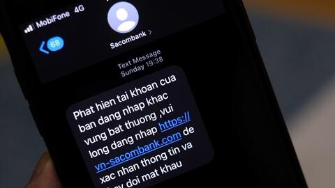 Mọi tin nhắn SMS có gắn đường link trong nội dung tin gửi dưới brandname ngân hàng đều là giả mạo