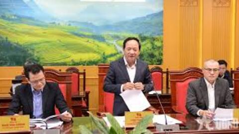 Đoàn Kiểm tra của Bộ Chính trị làm việc với Ban Thường vụ Tỉnh ủy Lào Cai