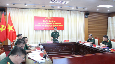 Quân khu 1 tổng kết công tác tìm kiếm, quy tập và xác định danh tính hài cốt liệt sĩ giai đoạn 2021-2025