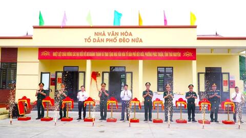 Tổng cục Công nghiệp Quốc phòng trao tặng nhà văn hóa tại Thái Nguyên