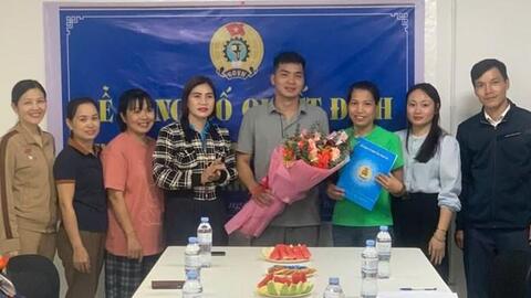 Thành lập Công đoàn cơ sở Công ty TNHH Saeva Vina