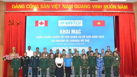 Khai mạc khóa huấn luyện cố vấn quân sự về giới do UNITAR và Canada hỗ trợ