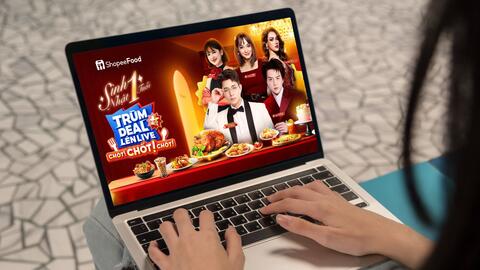 ShopeeFood tạo sức hút mới trên thị trường đặt món trực tuyến với “Trùm Deal Lên Live”