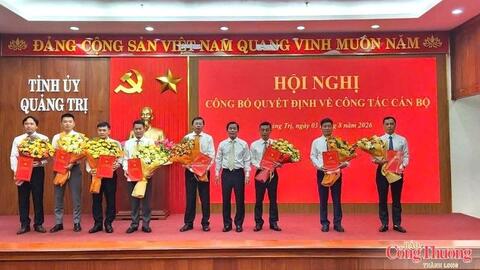 Quảng Trị điều động, bổ nhiệm 8 cán bộ lãnh đạo