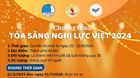 Tìm kiếm và vinh danh 50 gương thanh niên khuyết tật tiêu biểu năm 2024
