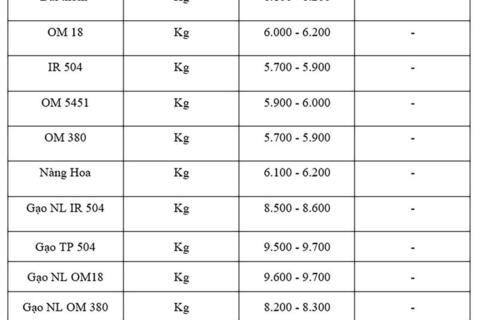 Giá lúa gạo hôm nay ngày 22/8: Gạo đi ngang, lúa tươi chững giá