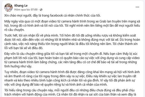 Chọn bỏ rơi đối tác: Nghĩ về văn hóa kinh doanh của Grab sau vụ nhạc sĩ Minh Khang