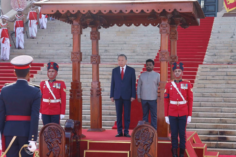 Lễ đón Tổng Bí thư, Chủ tịch nước Tô Lâm thăm cấp Nhà nước Sri Lanka
