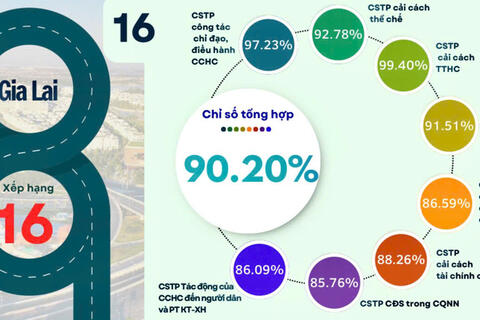 PAR INDEX của Gia Lai đạt trên 90%, thuộc nhóm A cả nước