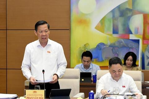 Chủ tịch Quốc hội Trần Thanh Mẫn làm việc với Thường trực Ủy ban Kinh tế và Tài chính