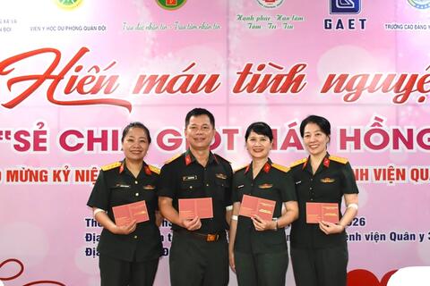 Bệnh viện Quân y 354: Sẻ chia giọt máu hồng
