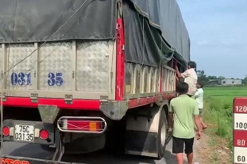 Phát hiện nhiều người về từ vùng dịch bên trong thùng xe tải, tài xế chống đối Phát hiện nhiều người về từ vùng dịch bên trong thùng xe tải, tài xế chống đối