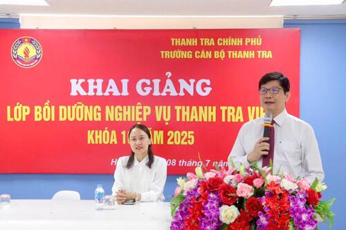 Hơn 100 công chức ngành Thanh tra cả nước tham dự khoá bồi dưỡng nghiệp vụ Thanh tra viên Khoá 10