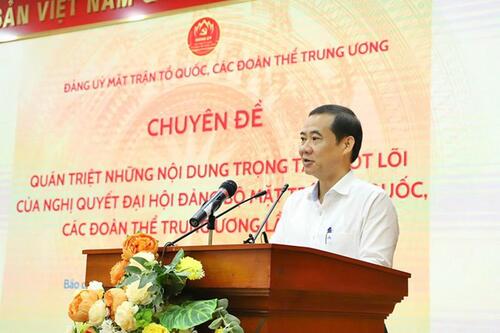 Đảng ủy MTTQ và các đoàn thể Trung ương triển khai Nghị quyết Đại hội và chỉ đạo của Tổng Bí thư Tô Lâm