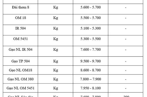 Giá lúa gạo hôm nay ngày 7/11: Gạo xuất khẩu biến động, lúa chững giá