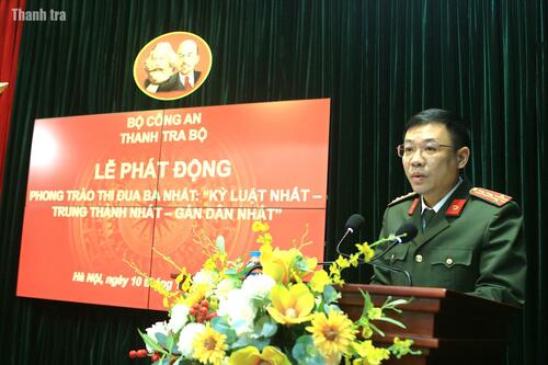 Ba nội dung thi đua chính là phẩm chất cốt lõi, là mệnh lệnh công tác của Thanh tra Công an Nhân dân