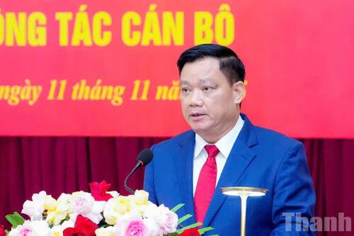 Đồng chí Nguyễn Khắc Thận được điều động, chỉ định giữ chức Bí thư Tỉnh ủy Nghệ An