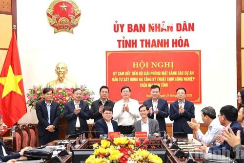 Thanh Hóa “chốt hạn” giải phóng mặt bằng các cụm công nghiệp