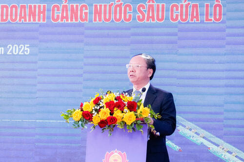 Nghệ An: Khởi công dự án Cảng nước sâu Cửa Lò