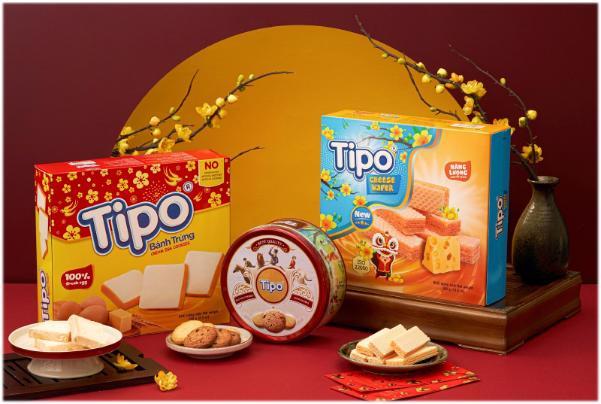 Tipo bánh trứng và Tipo bánh kem xốp phô mai “diện đồ mới” đón Xuân Nhâm Dần