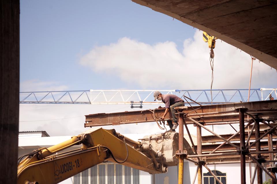 Hiện công trình đang thu dọn để chuẩn bị đón Tết Nguyên đán Nhâm Dần.