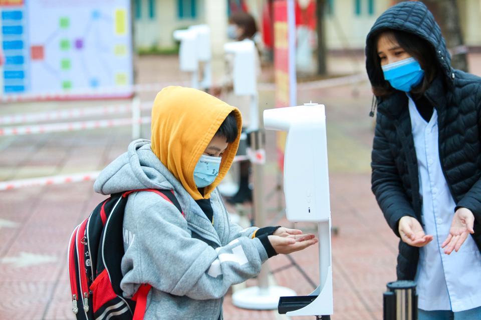 Tỷ lệ học sinh tiểu học trên địa bàn huyện Đan Phượng đến trường học trực tiếp những ngày qua chỉ đạt hơn 20%.