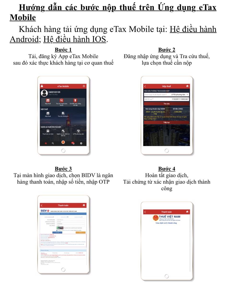 BIDV phối hợp với Tổng cục Thuế triển khai eTax Mobile - Ảnh 1