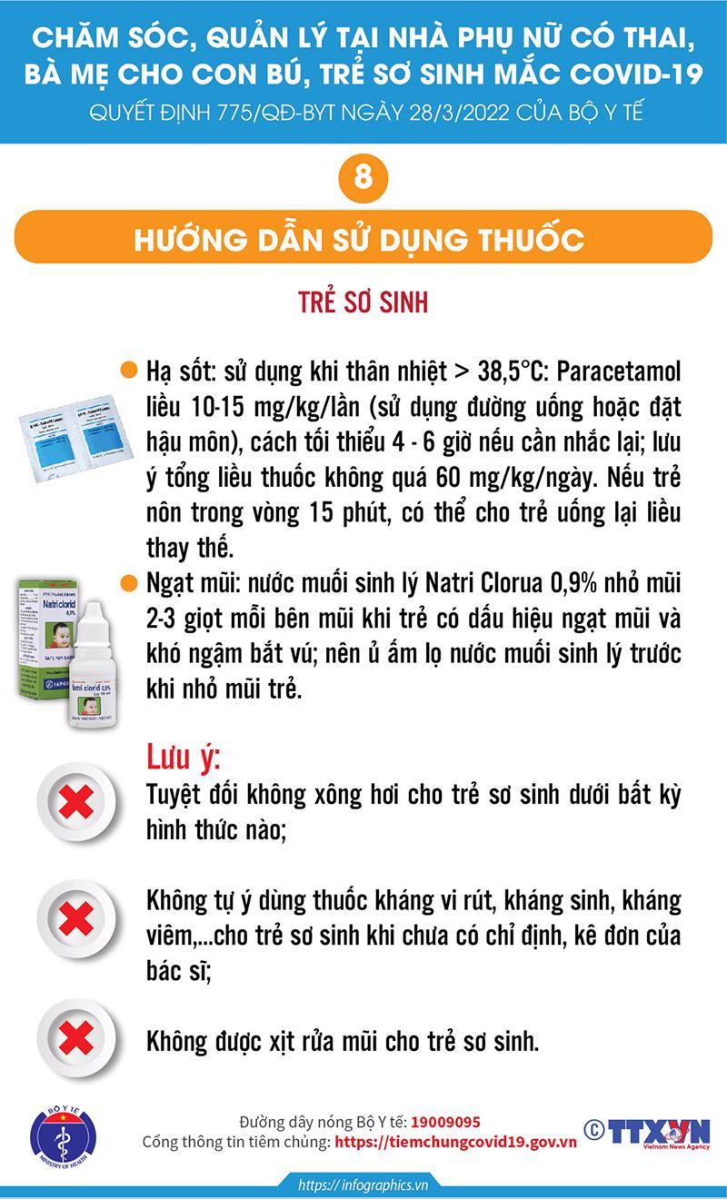 Cách chăm sóc phụ nữ có thai, trẻ sơ sinh F0 tại nhà - Ảnh 8