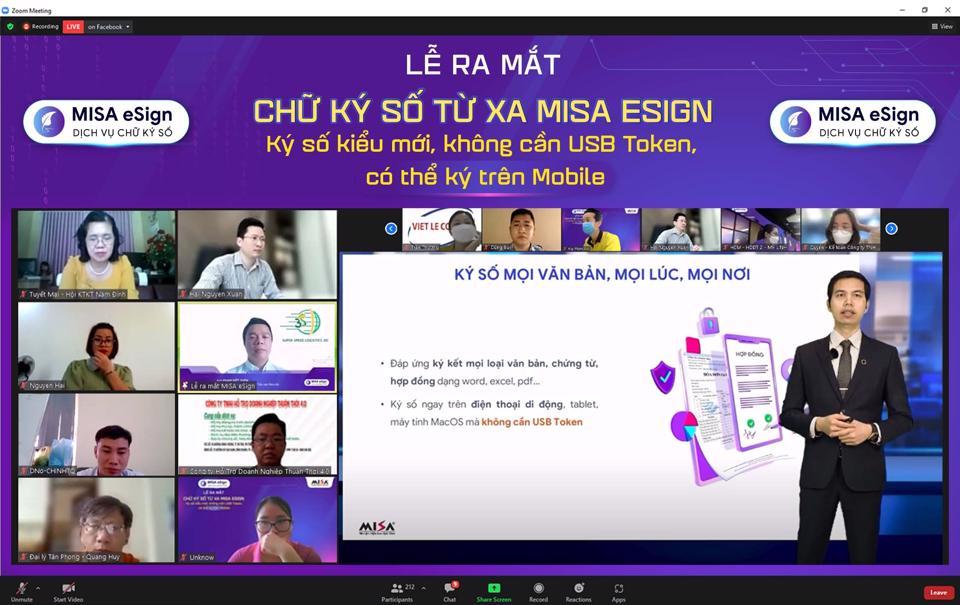 MISA chính thức ra mắt chữ ký số từ xa không cần USB Token - Ảnh 1