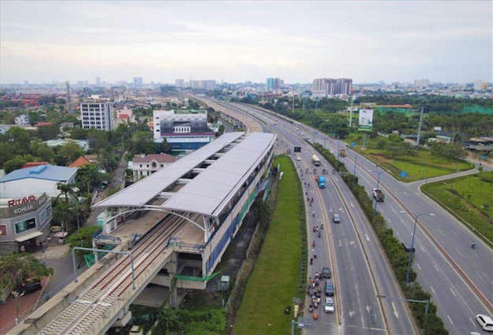 Tuyến Metro Số 1 hiện đạt khoảng 90% khối lượng. (Ảnh: LĐ).