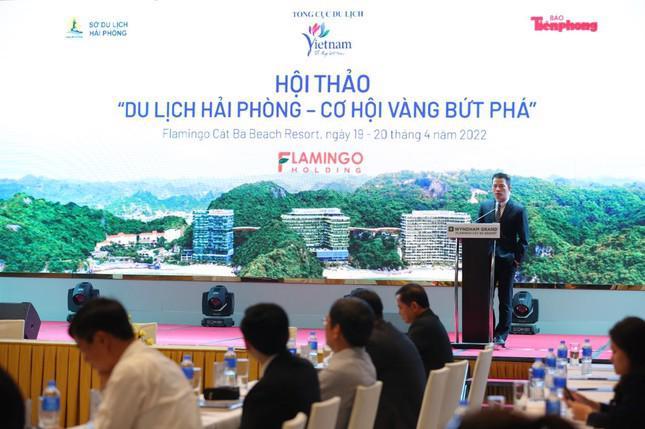 Hội thảo “Du lịch Hải Phòng - Cơ hội vàng bứt phát” diễn ra sáng 20/4 tại Khu du lịch Flamingo Cát Bà (Hải Phòng).